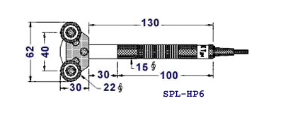 หัววัดอุณหภูมิสำหรับเทอร์โมมิเตอร์แบบพกพา Hand held Temperature Probe รุ่น SPL-HP6
