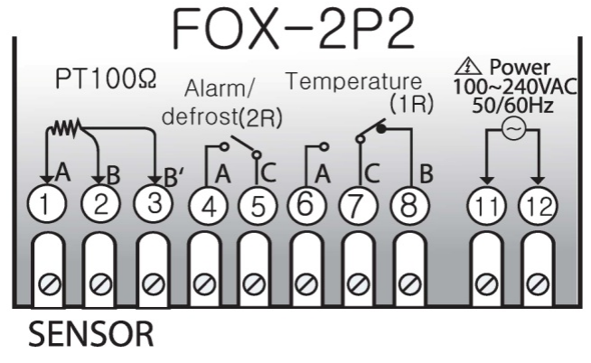 การต่อใช้งาน เครื่องควบคุมอุณหภูมิแบบดิจิตอล FOX-2P2