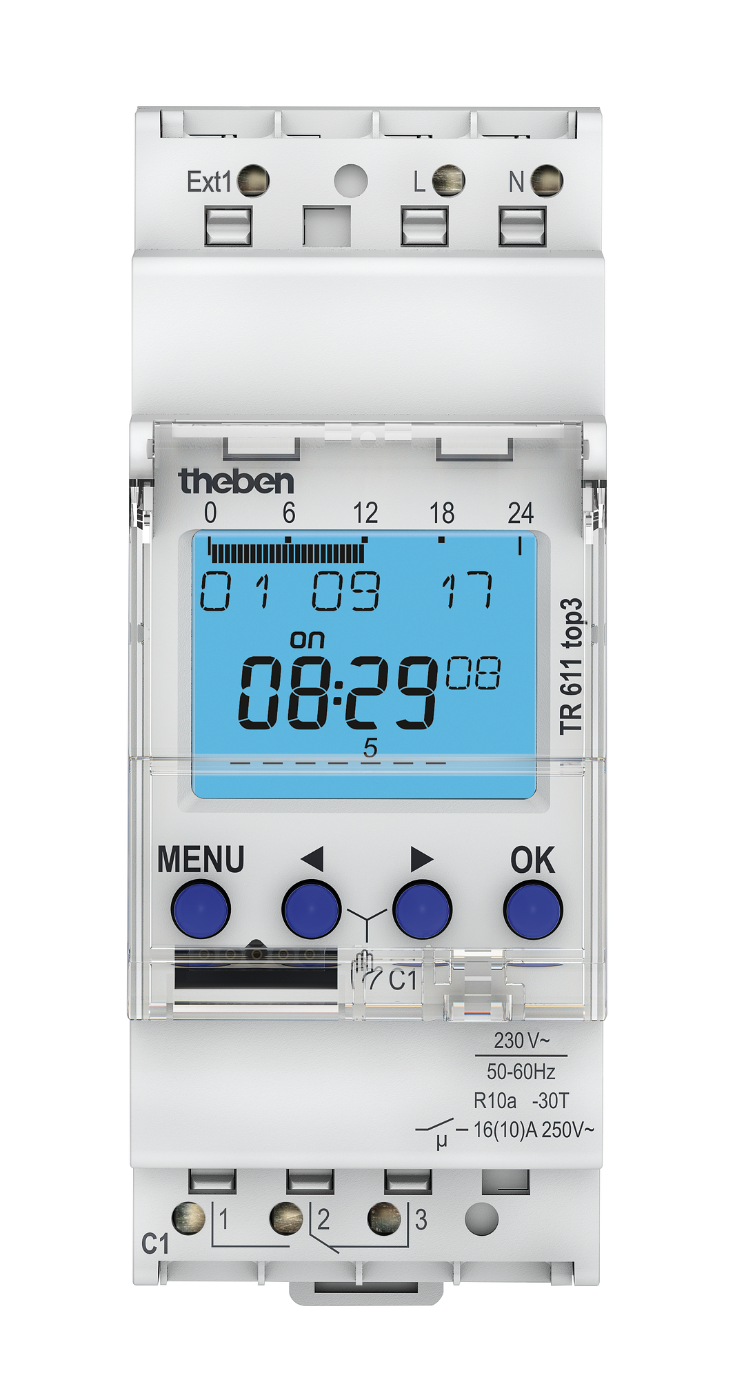 นาฬิกาตั้งเวลาแบบดิจิตอล Digital Time Switch รุ่น TR611 TOP3