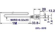 หัววัดอุณหภูมิสำหรับเทอร์โมมิเตอร์แบบพกพา Hand Held Temperature Probe รุ่น SPL-HP8