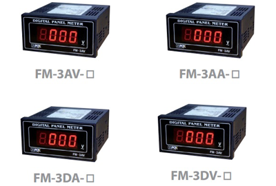 เครื่องวัดค่ากระแส-แรงดันไฟฟ้าแบบติดหน้าตู้ Panel Meter รุ่น FM-3 Series